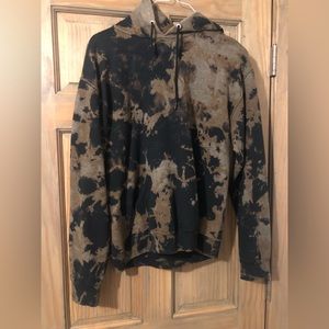 Brown Tie-Dye Hoodie